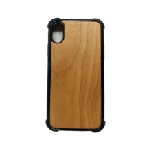 Anti-drop blank wood bamboo back case phone cover for iphonX/ XR /XSMAX